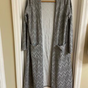 Rare LuLaRoe Silver Sarah long cardigan